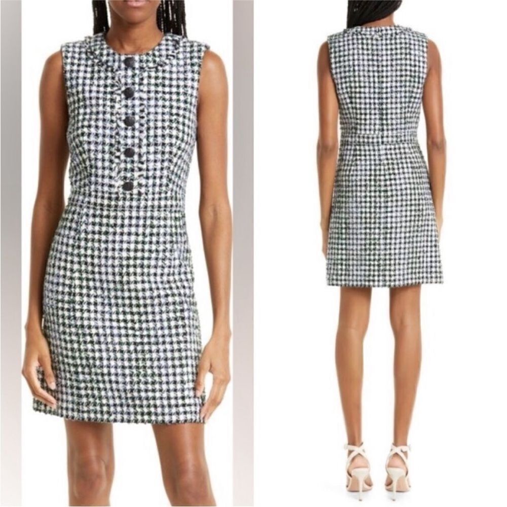 Veronica Beard NWT Julie Tweed Sheath Dress Blue/ Pinegrove Multi Size 16